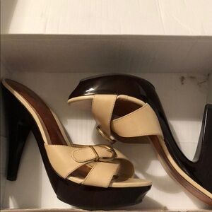ALDO Elegant Beige and Brown Women's Heels